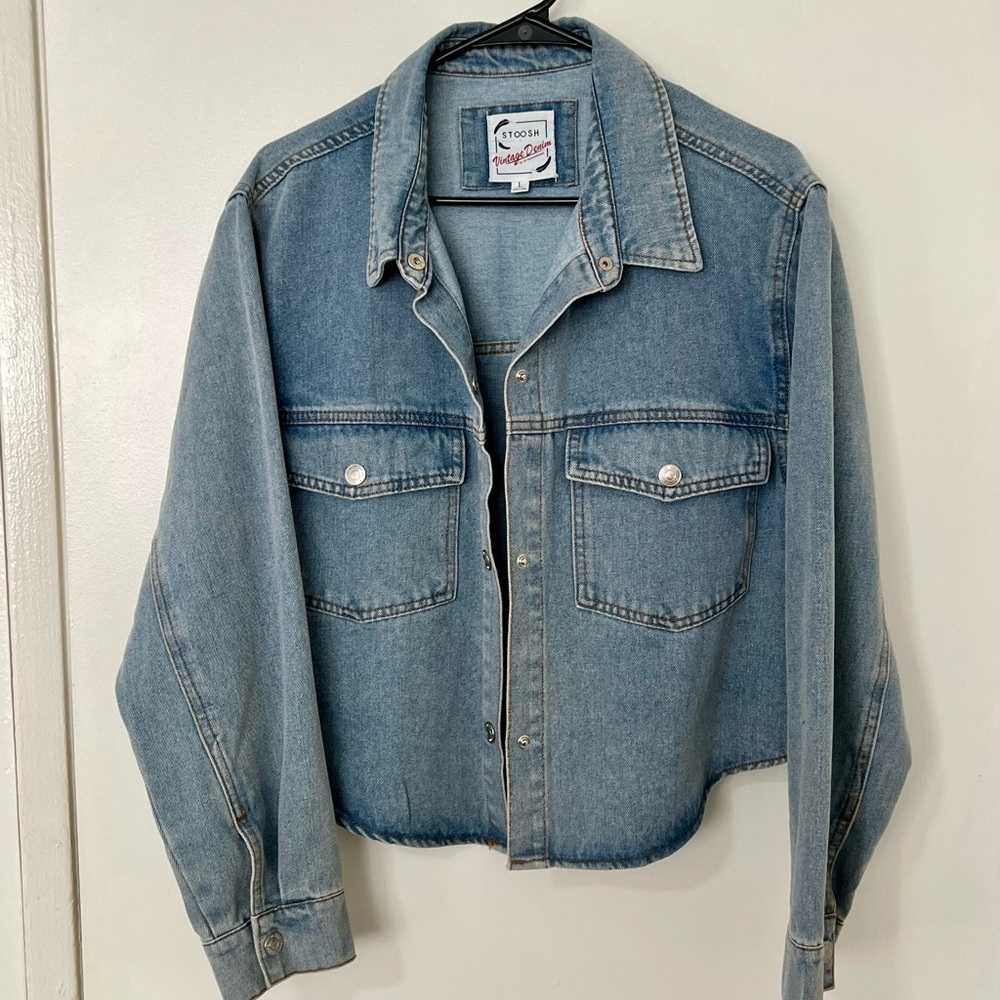 Vintage Stoosh Women's Blue Denim Jacket